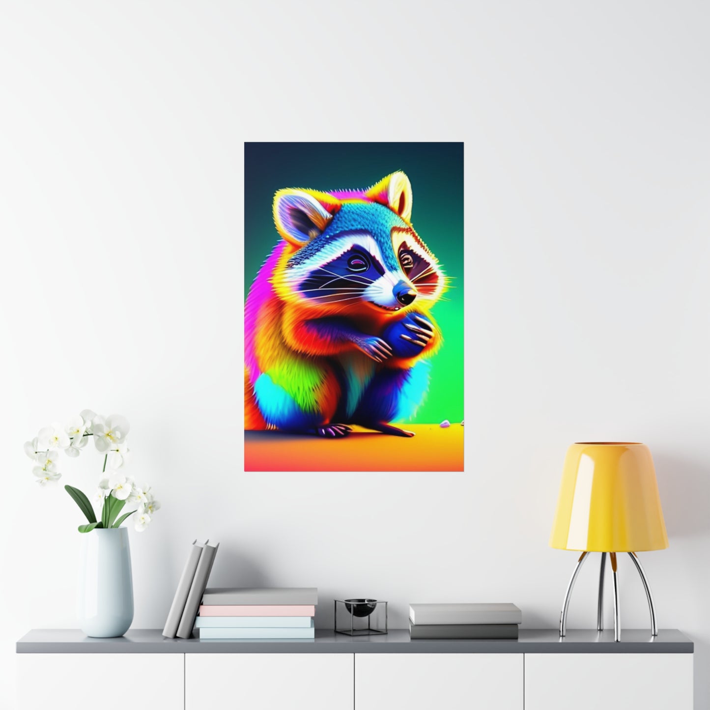 Raccoon vibes poster