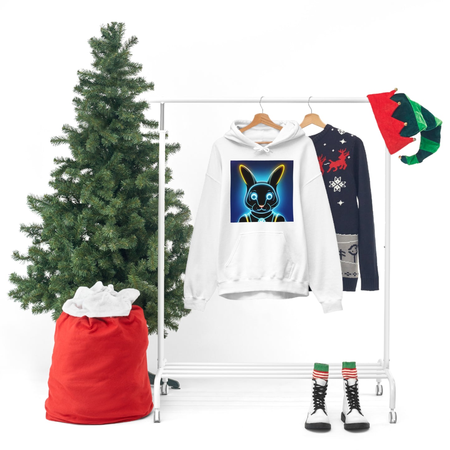 Light show Rabbit Hooded Sweatshirt