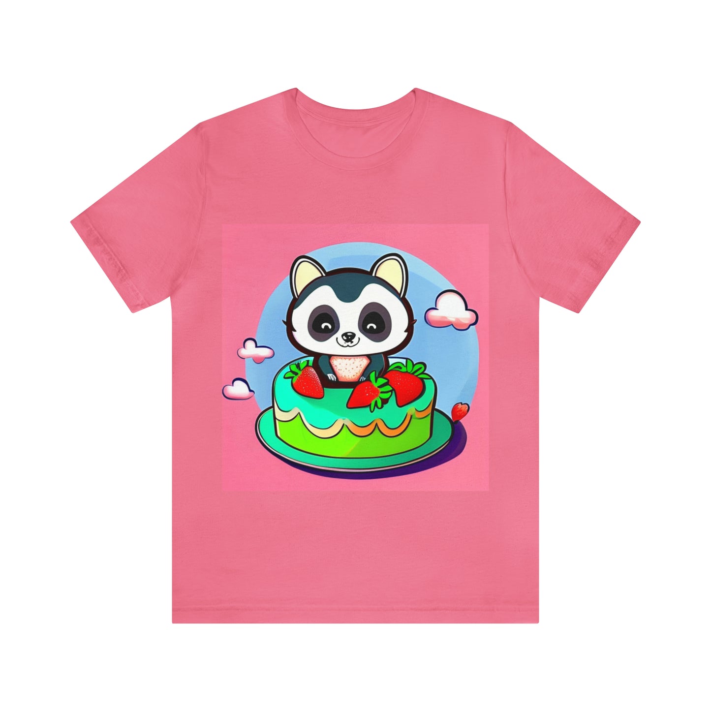 Raccoon Strawberry short cake
