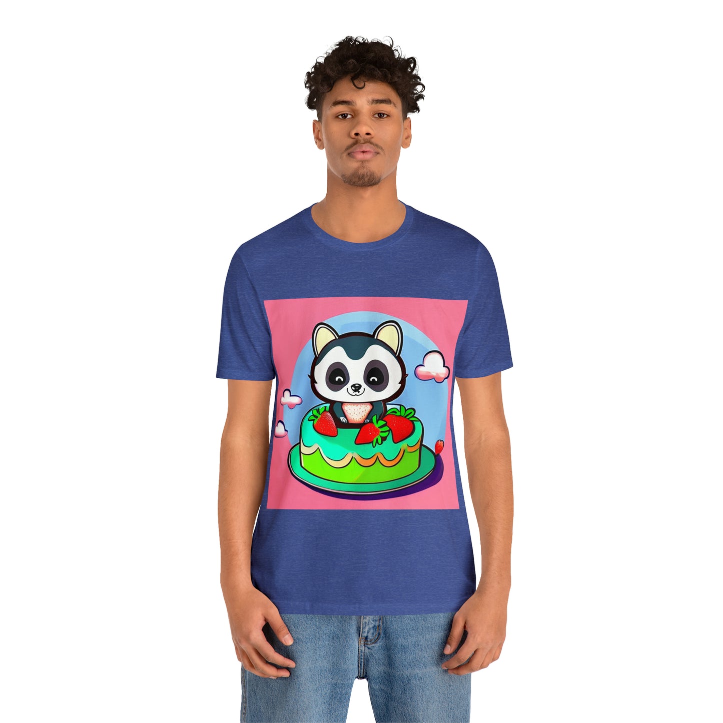 Raccoon Strawberry short cake