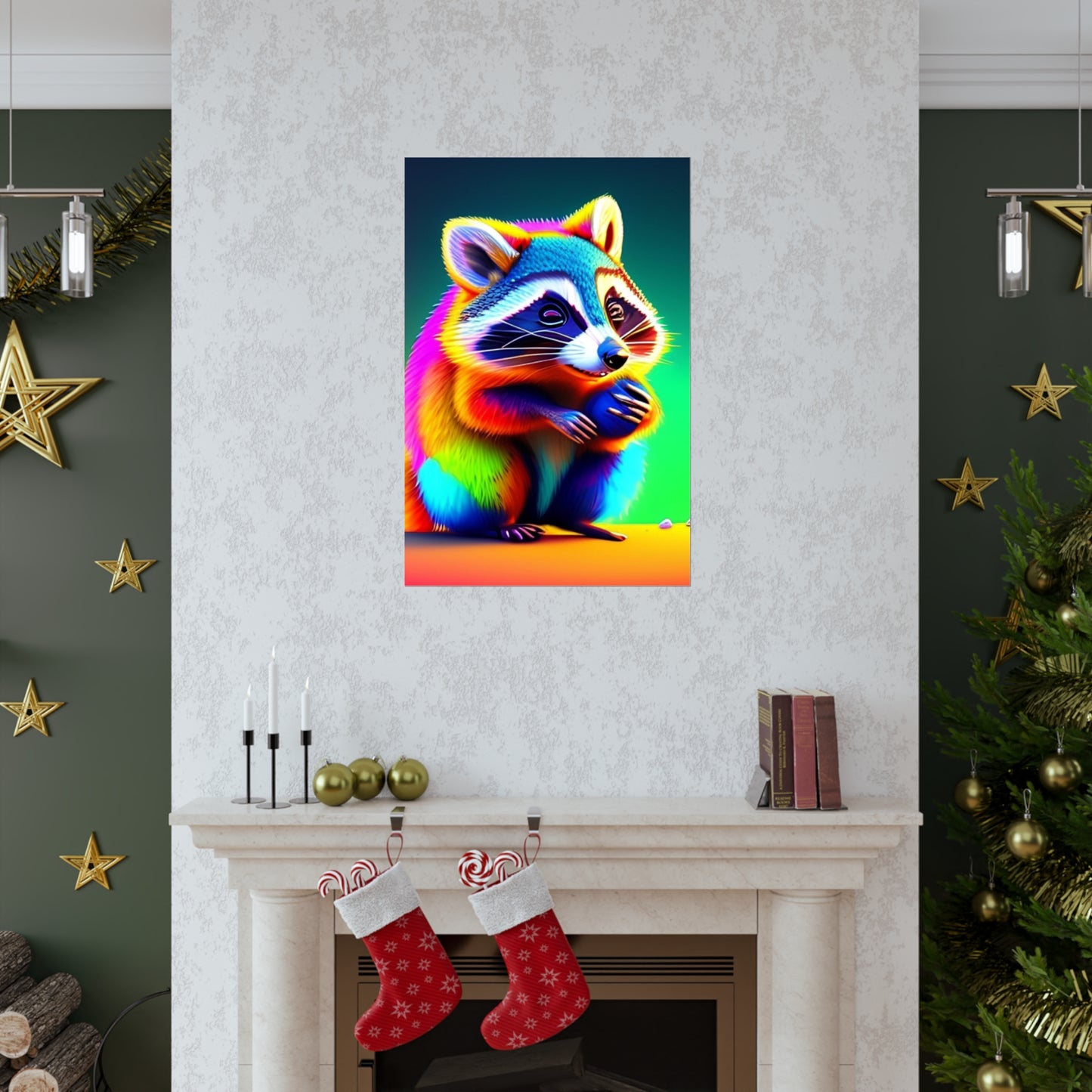 Raccoon vibes poster
