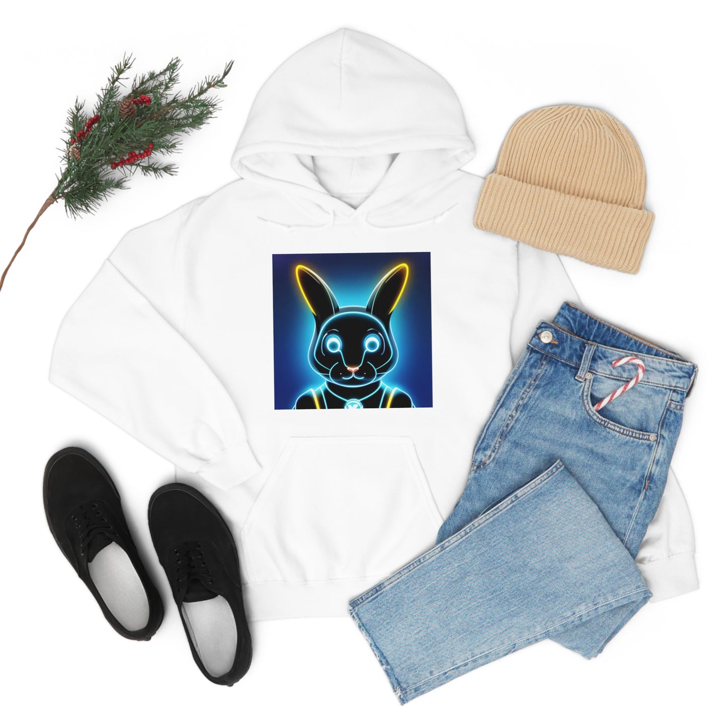 Light show Rabbit Hooded Sweatshirt