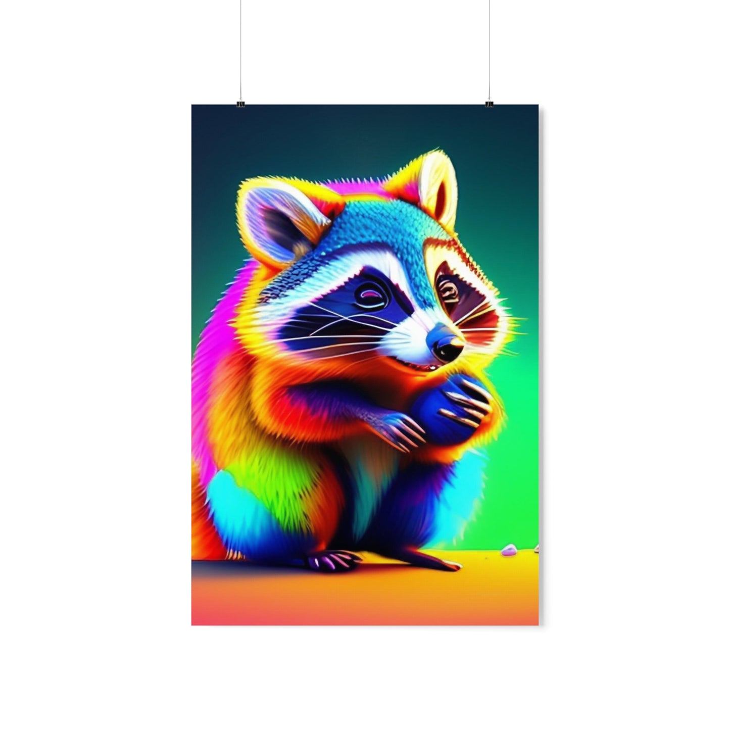 Raccoon vibes poster