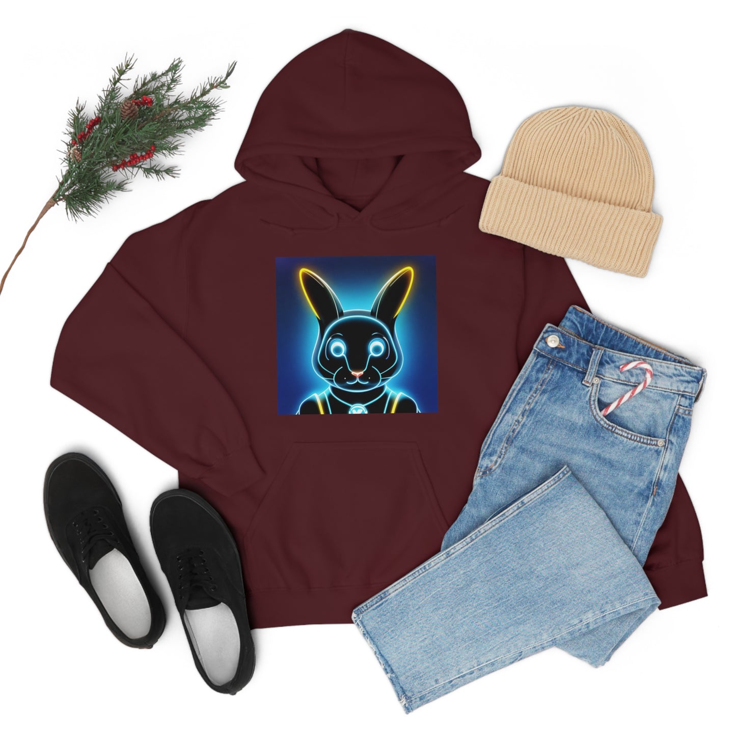 Light show Rabbit Hooded Sweatshirt