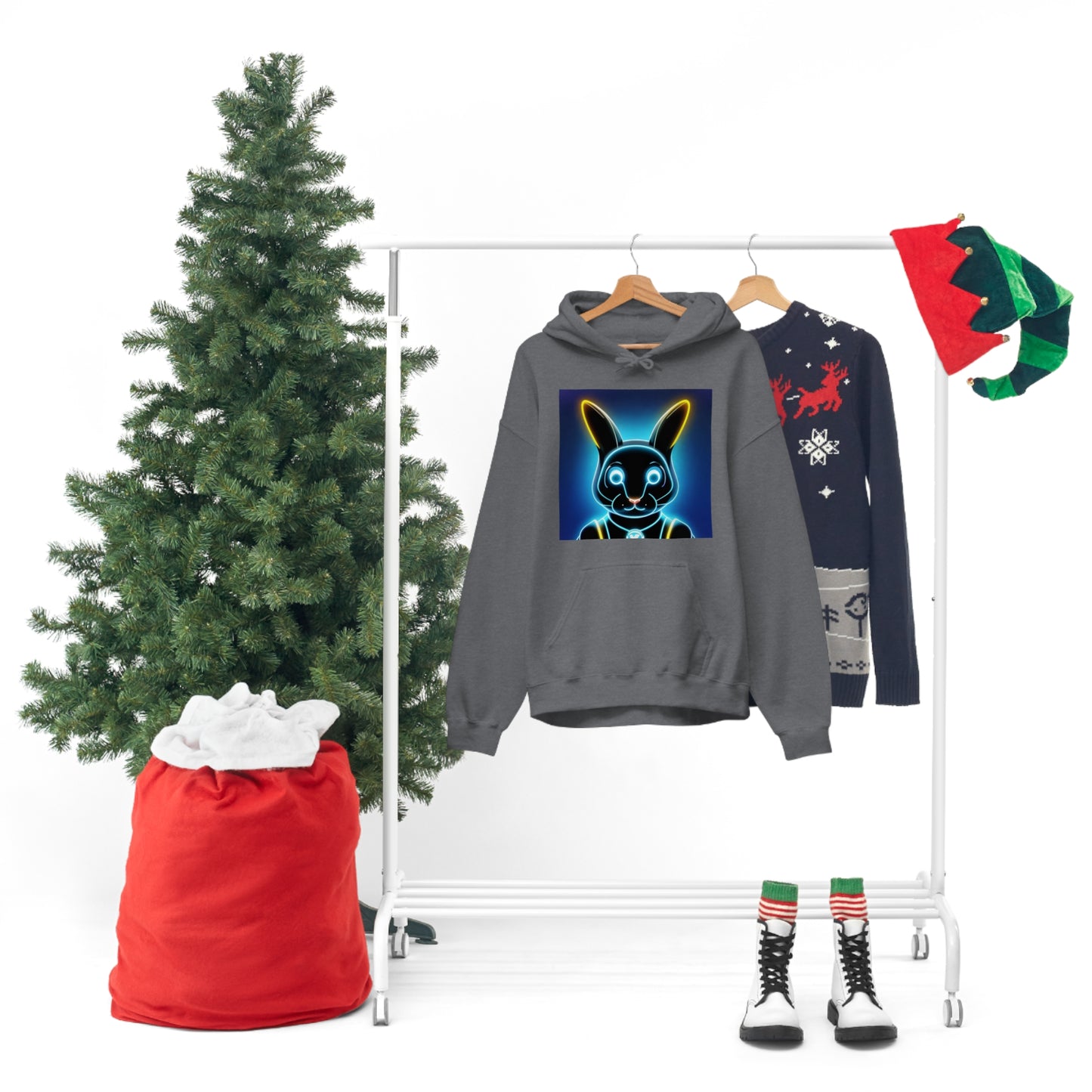 Light show Rabbit Hooded Sweatshirt