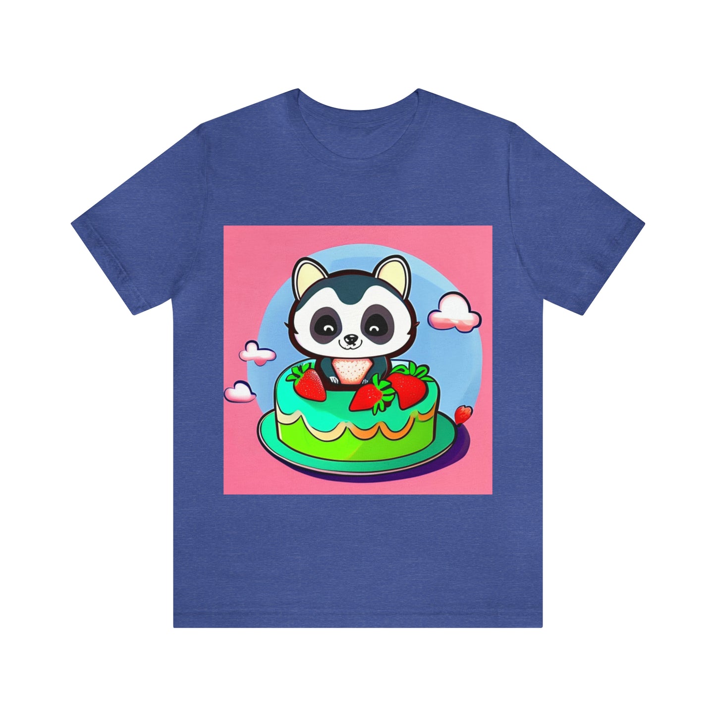 Raccoon Strawberry short cake
