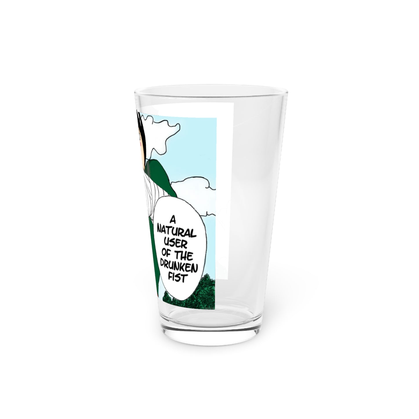 Rock Lee Drunken Fist Pint Glass, 16oz