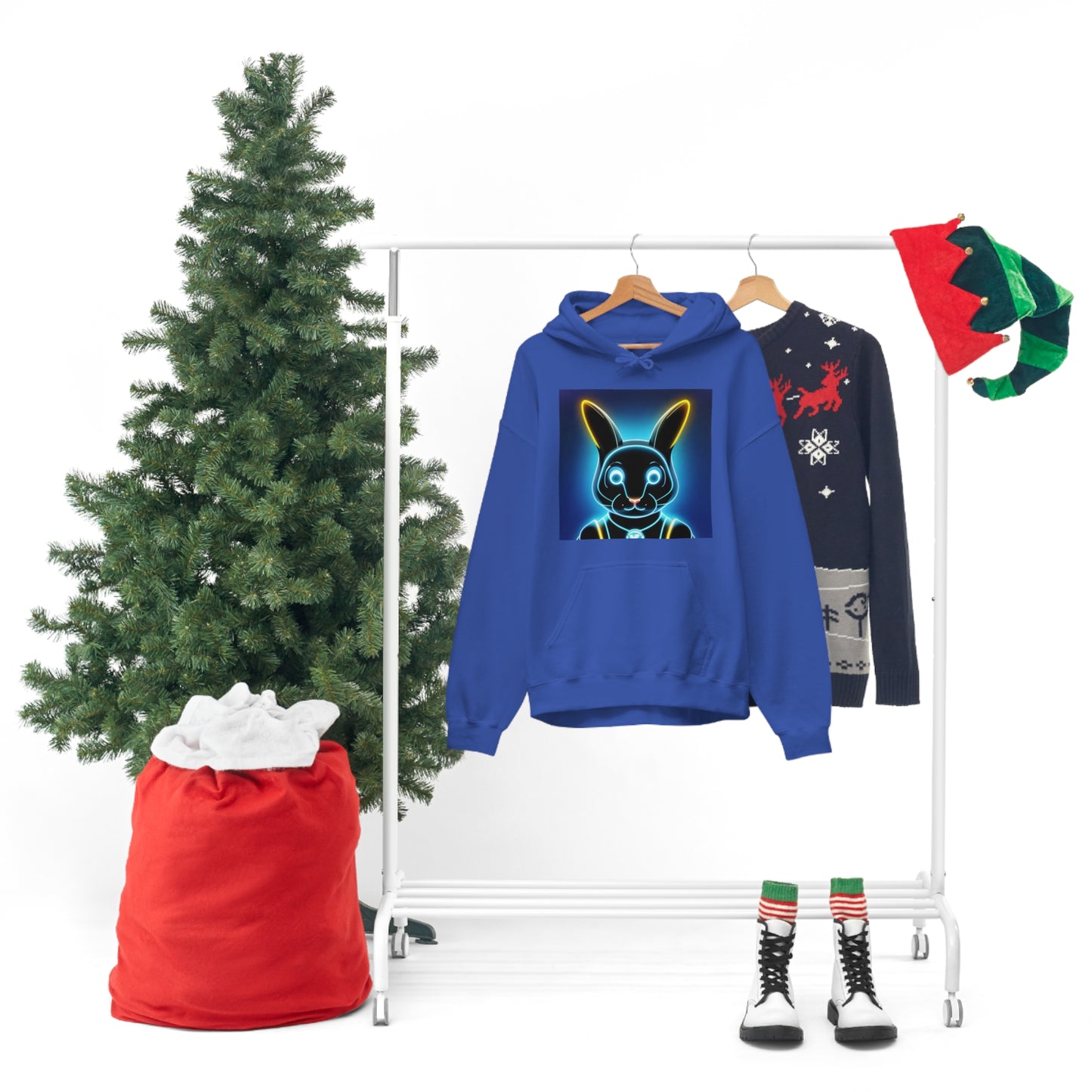 Light show Rabbit Hooded Sweatshirt