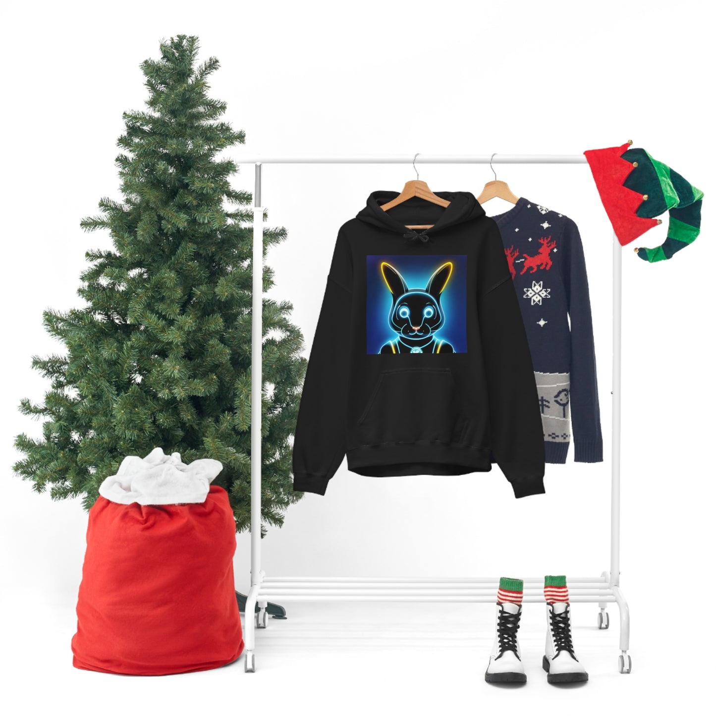 Light show Rabbit Hooded Sweatshirt