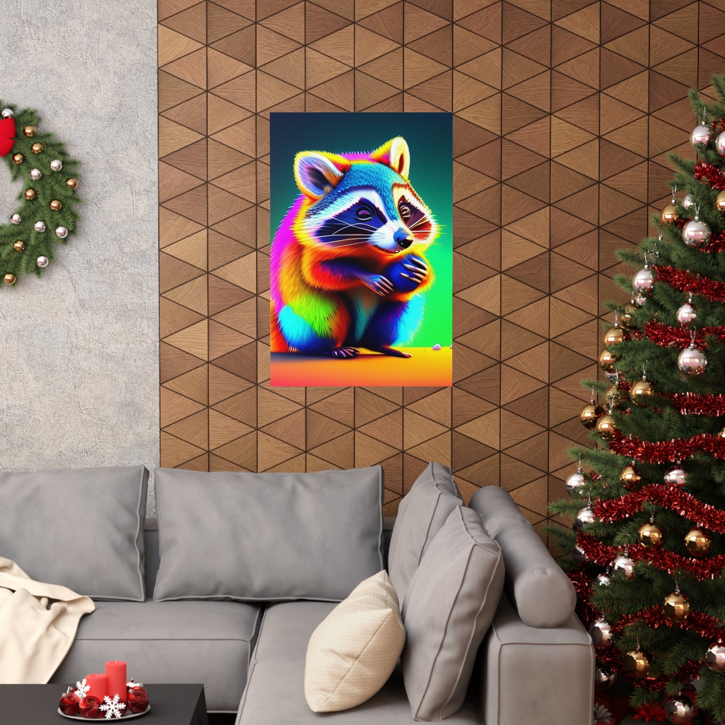 Raccoon vibes poster