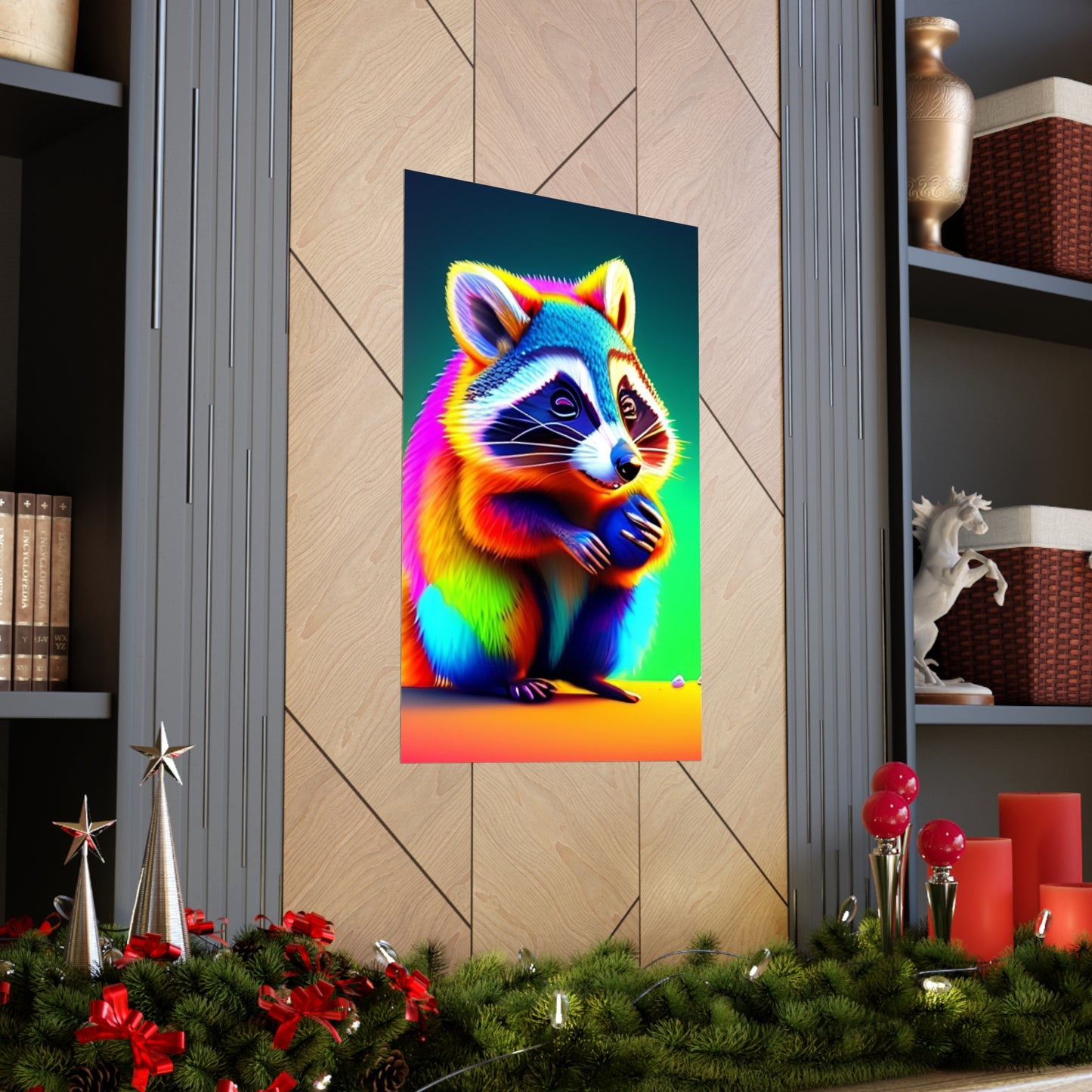 Raccoon vibes poster