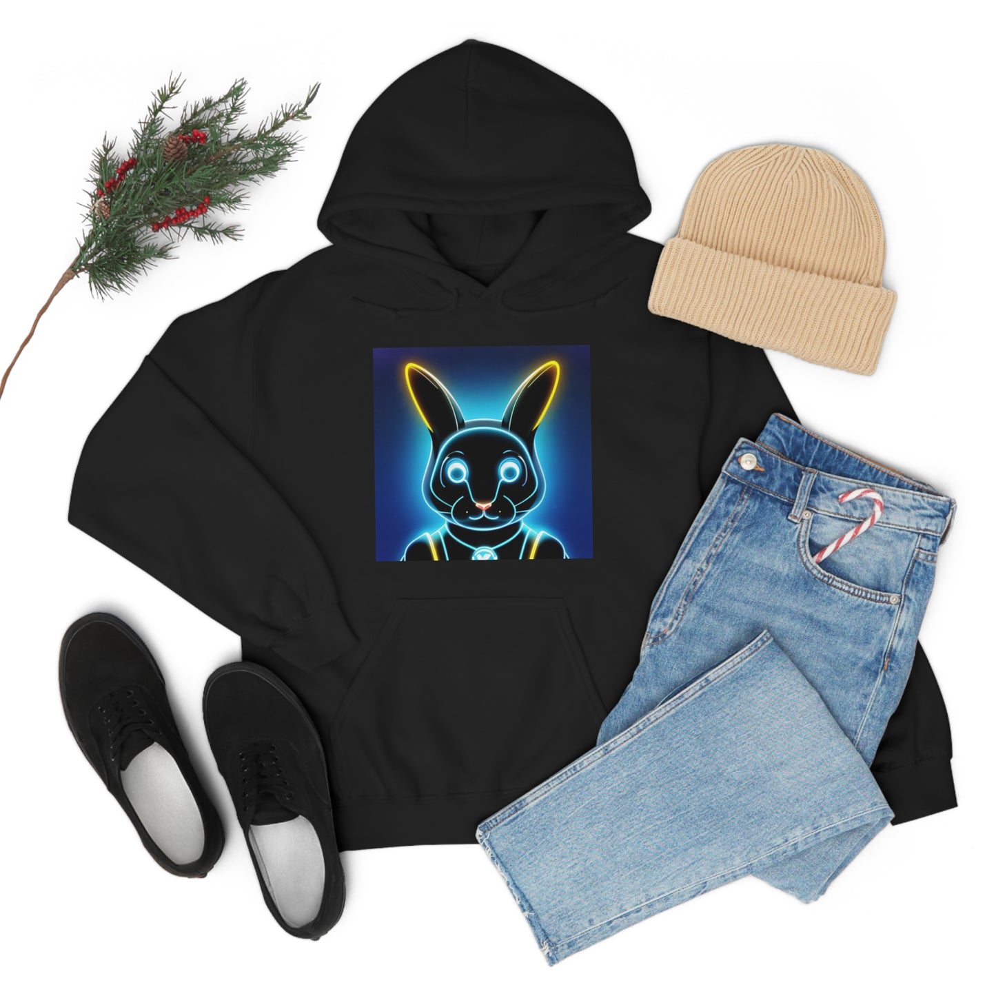 Light show Rabbit Hooded Sweatshirt