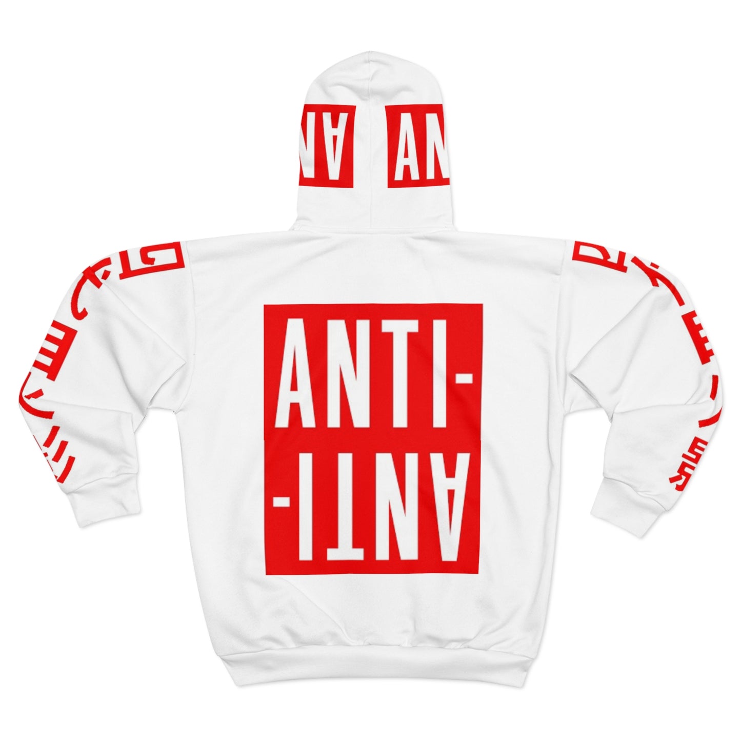 Anti Anti Unisex Zip Hoodie (AOP)