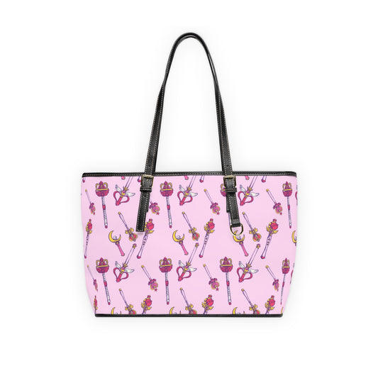 Sailor Moon wands Leather Shoulder Bag