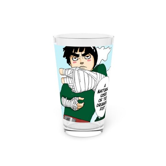 Rock Lee Drunken Fist Pint Glass, 16oz