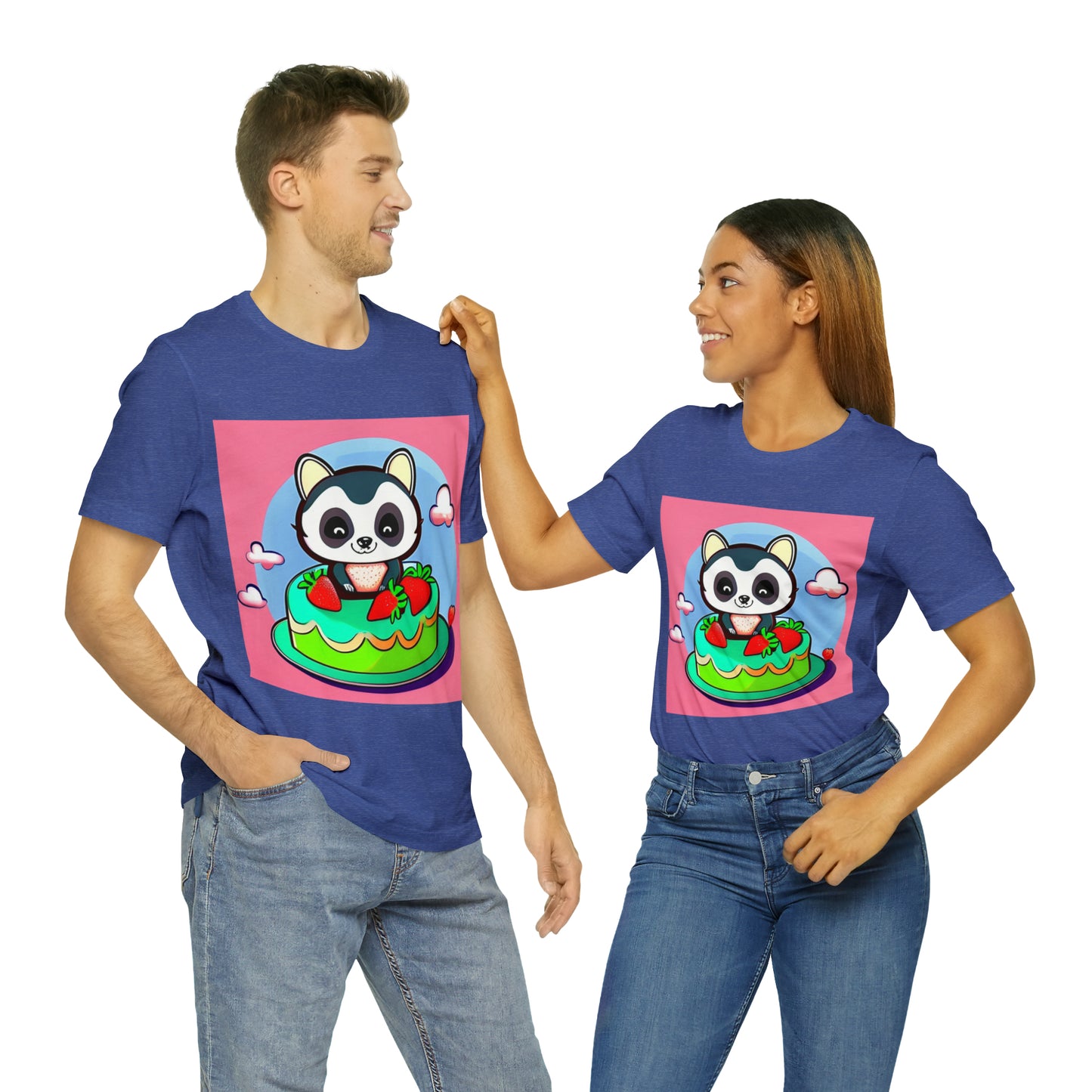 Raccoon Strawberry short cake