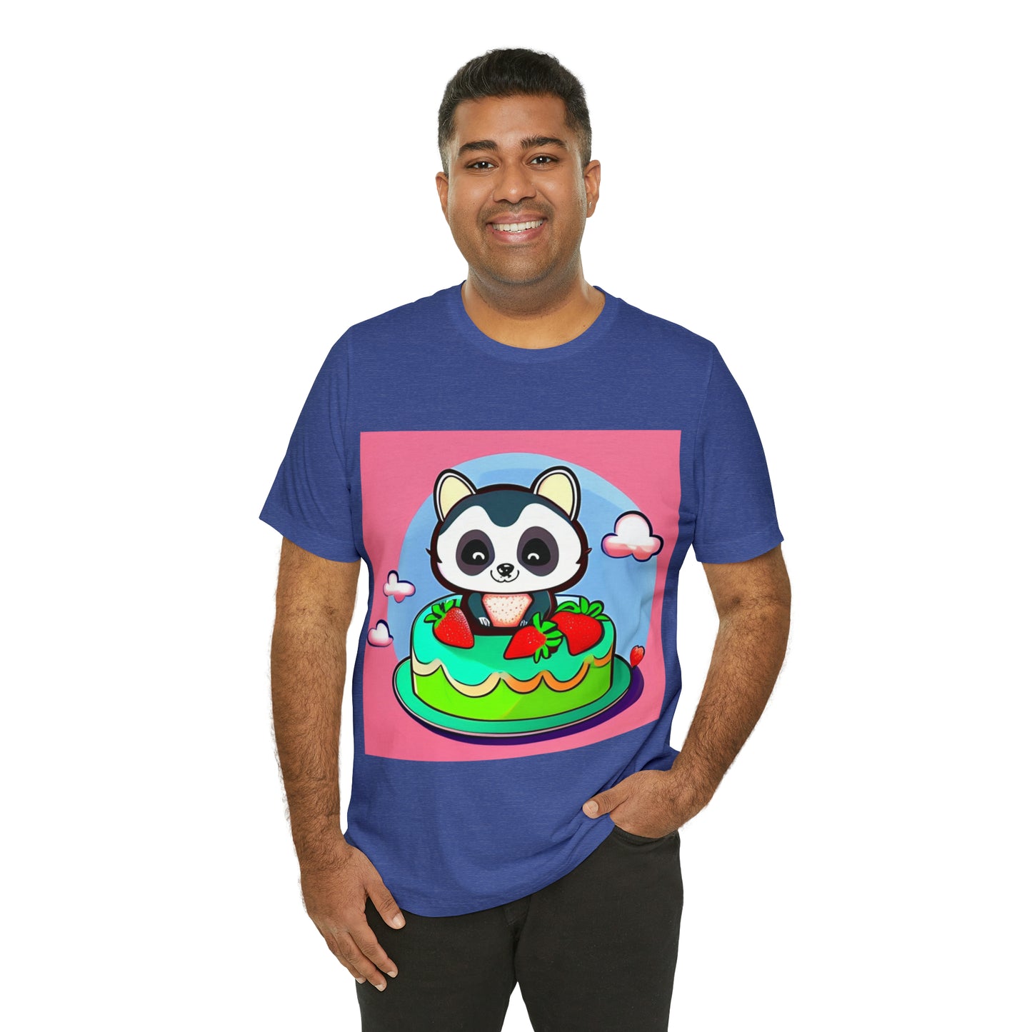 Raccoon Strawberry short cake