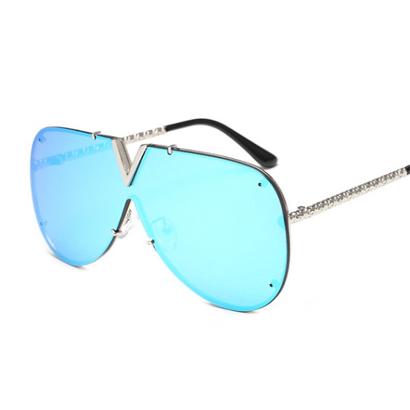 New Fashion Pilot Sunglasses Oversized Metal Luxury Sun Glasses