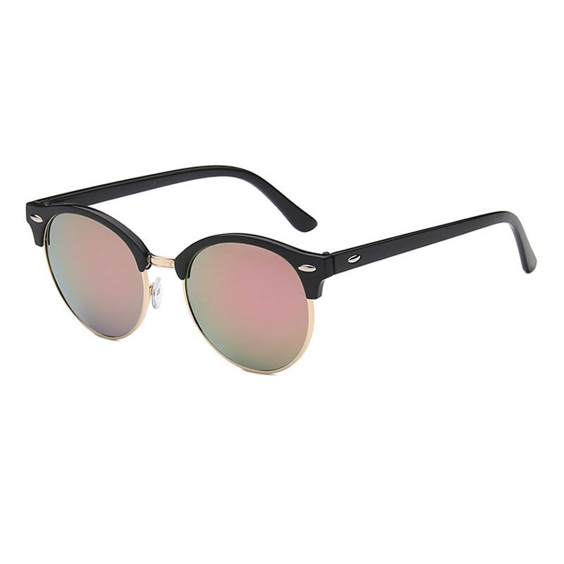 Round Retro Half Frame Summer Style Sun Glasses