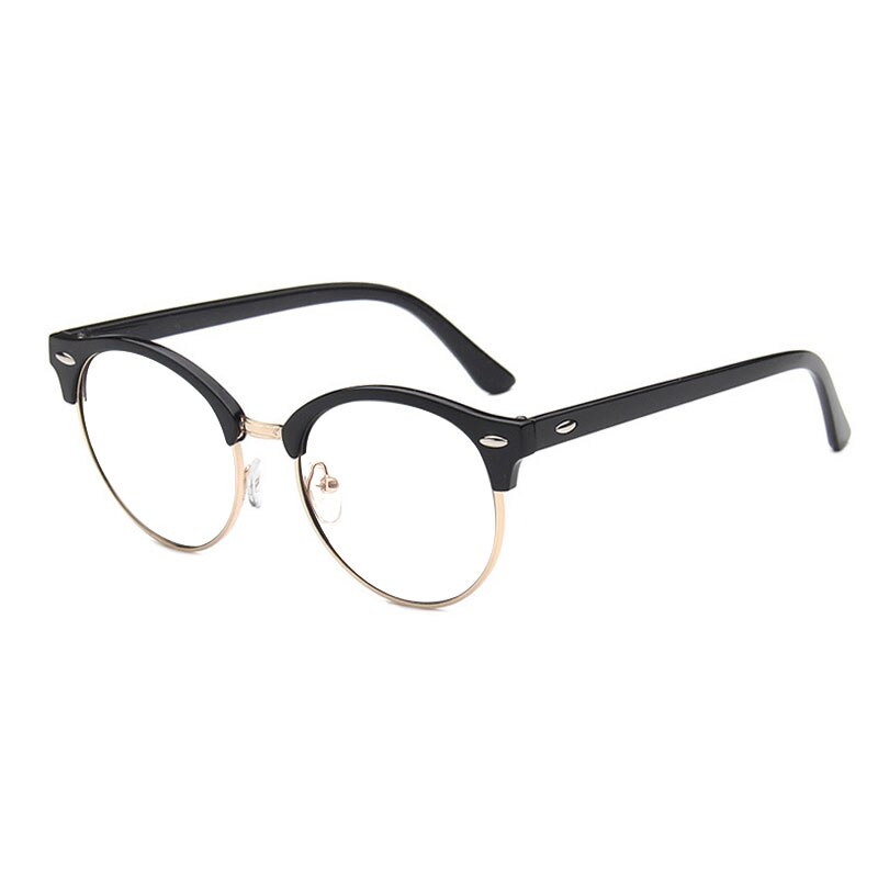Round Retro Half Frame Summer Style Sun Glasses