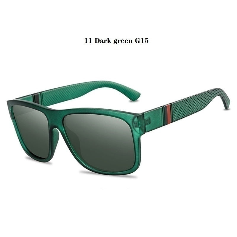 Luxury Square Framed Polarized Sunglasses