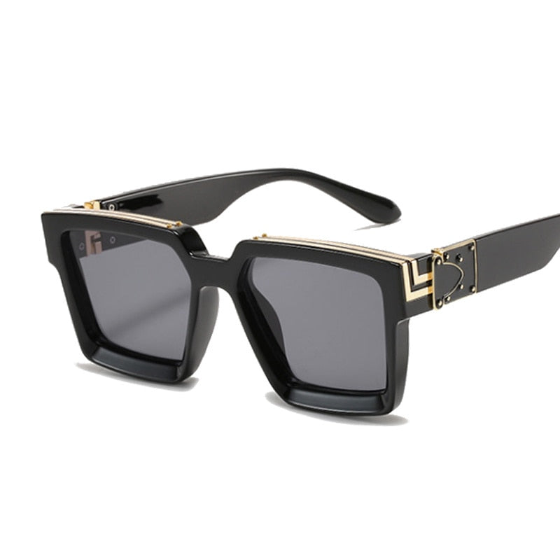 Luxury Square Sunglasses Designer Mirror Travel Sun Glasses