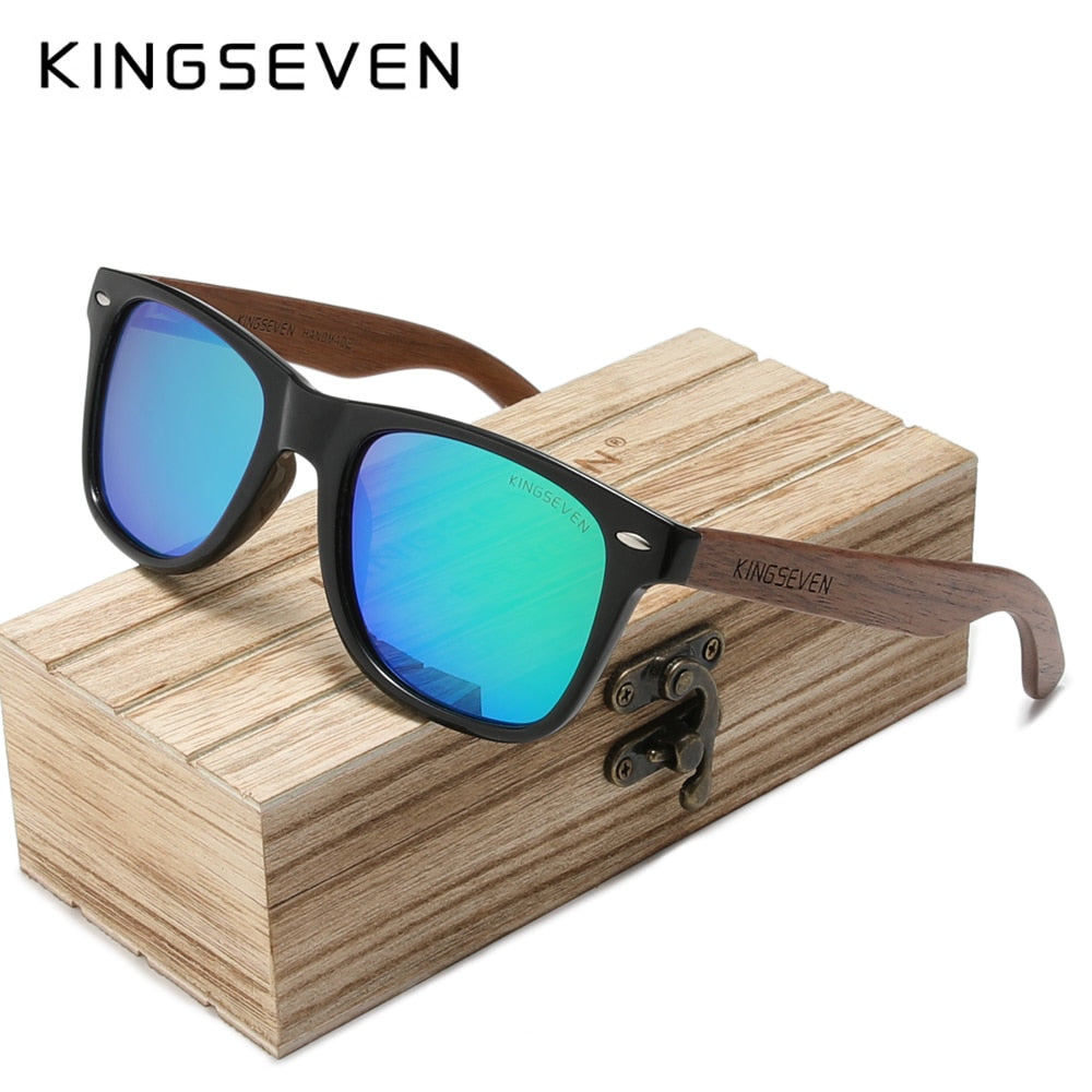 KINGSEVEN Brand 2022 Fashion Handmade Natural Wooden Sunglasses