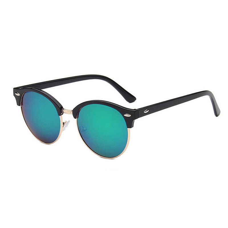 Round Retro Half Frame Summer Style Sun Glasses