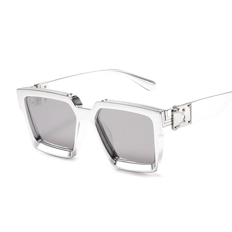 Luxury Square Sunglasses Designer Mirror Travel Sun Glasses