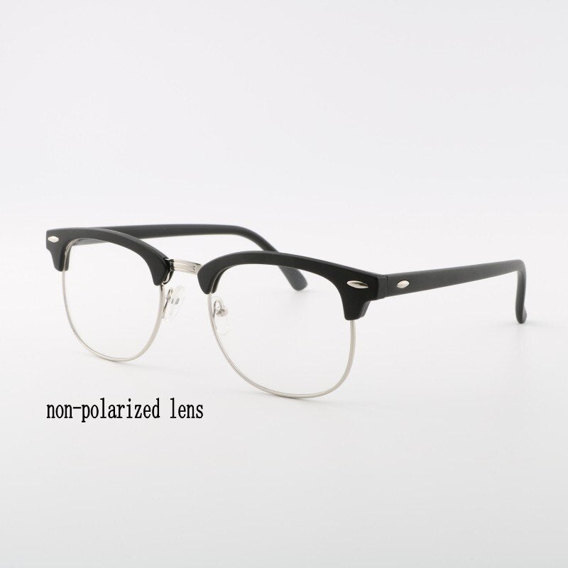 Polarized Sunglasses Semi Rimless Retro