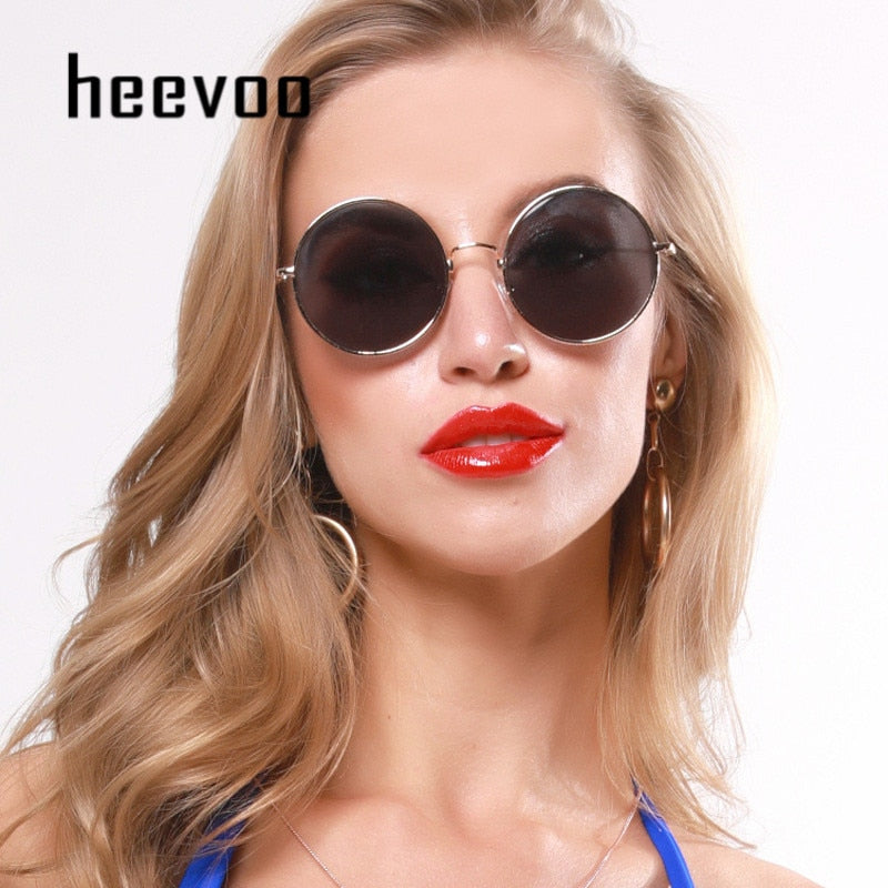 Fashion Retro Sunglasses Metal Round Vintage Glasses