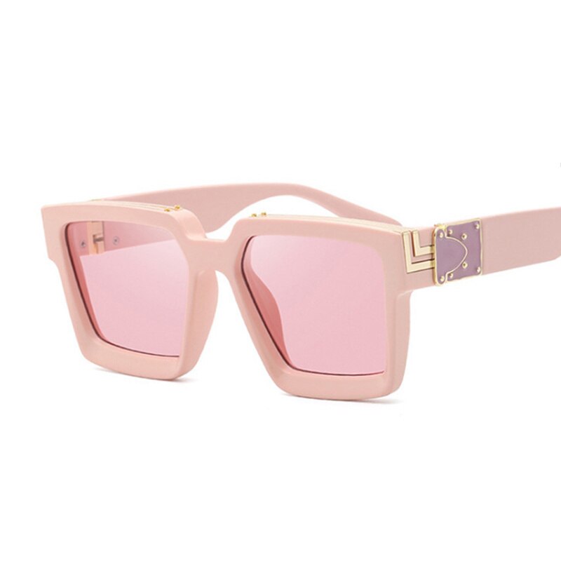 Luxury Square Sunglasses Designer Mirror Travel Sun Glasses