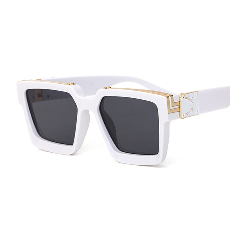 Luxury Square Sunglasses Designer Mirror Travel Sun Glasses