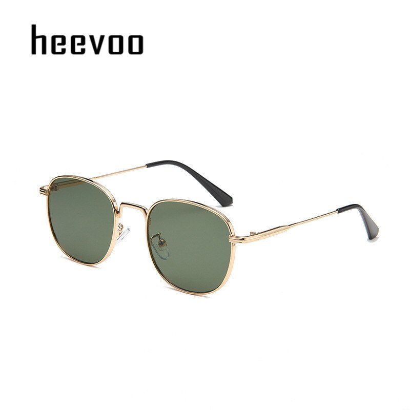 Vintage Small Round Square Sunglasses Metal Frame