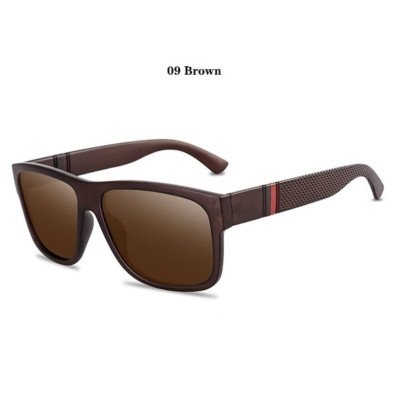 Luxury Square Framed Polarized Sunglasses