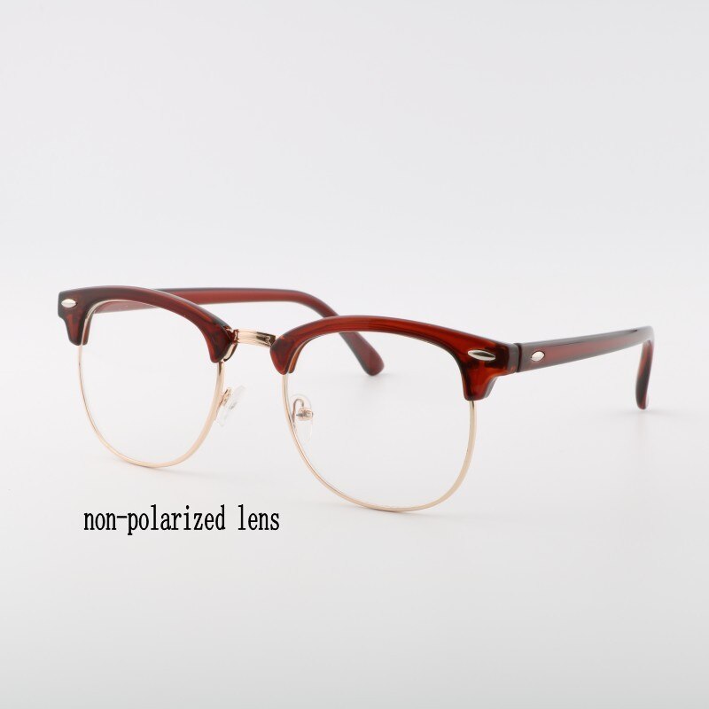 Polarized Sunglasses Semi Rimless Retro