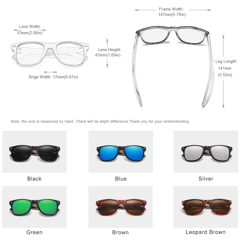 KINGSEVEN Brand 2022 Fashion Handmade Natural Wooden Sunglasses