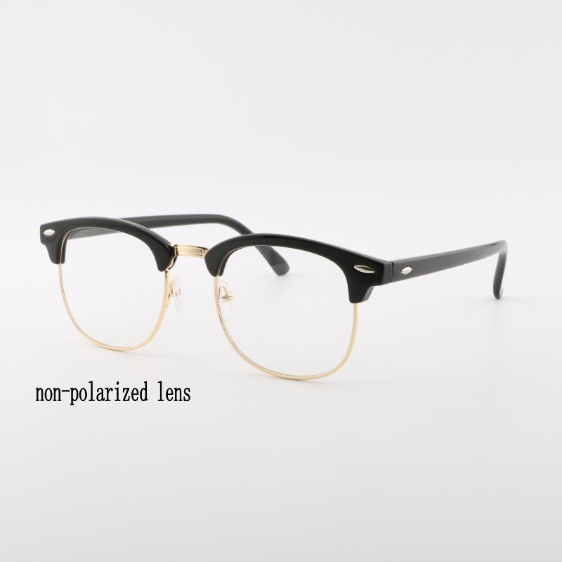 Polarized Sunglasses Semi Rimless Retro