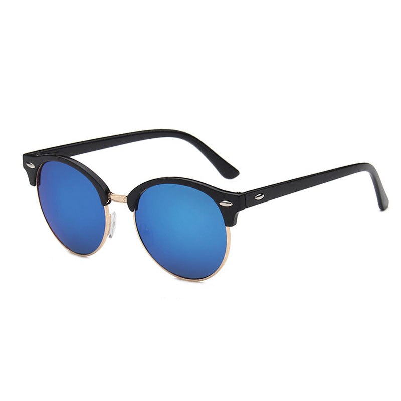 Round Retro Half Frame Summer Style Sun Glasses