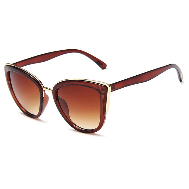 Retro Cateye Sunglasses Vintage Gradient Glasses