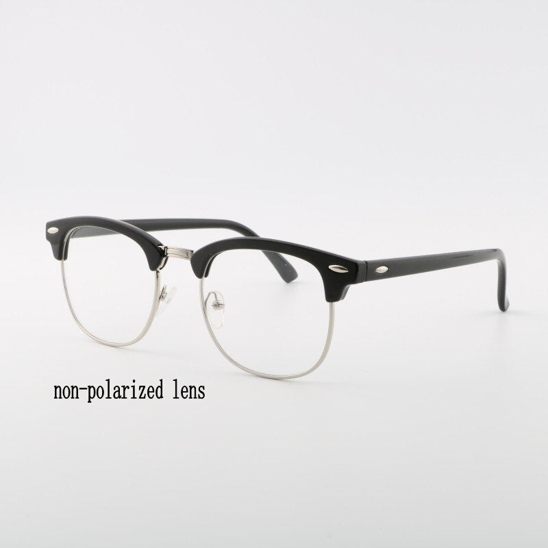 Polarized Sunglasses Semi Rimless Retro