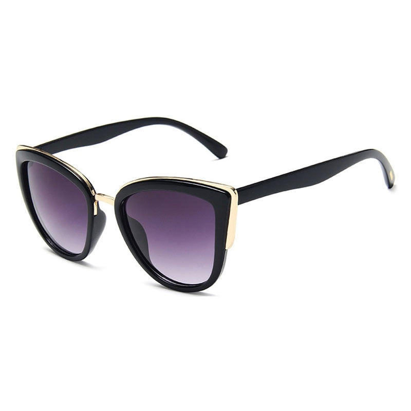 Retro Cateye Sunglasses Vintage Gradient Glasses
