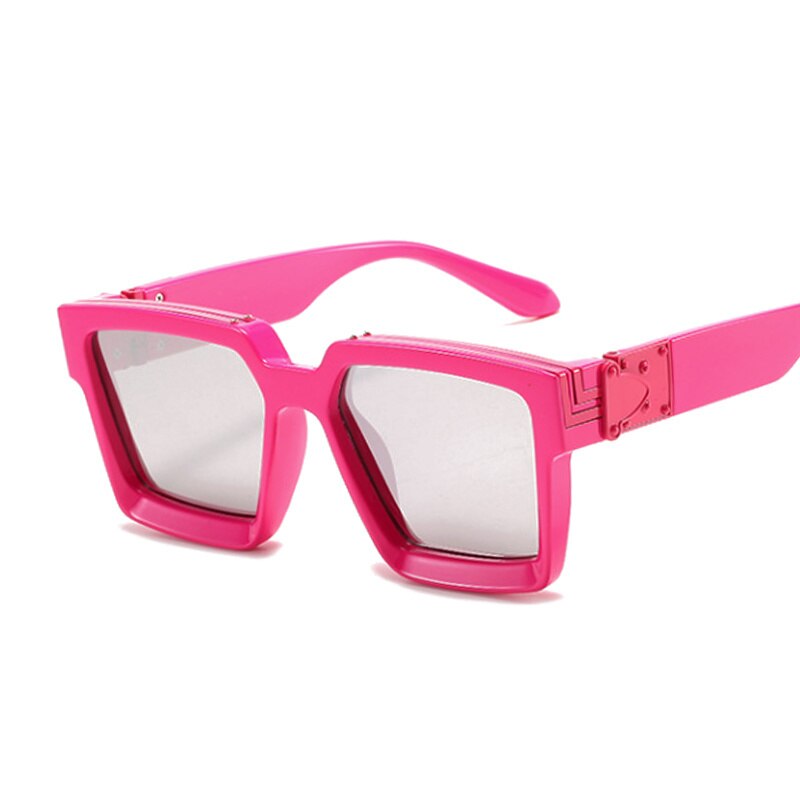 Luxury Square Sunglasses Designer Mirror Travel Sun Glasses