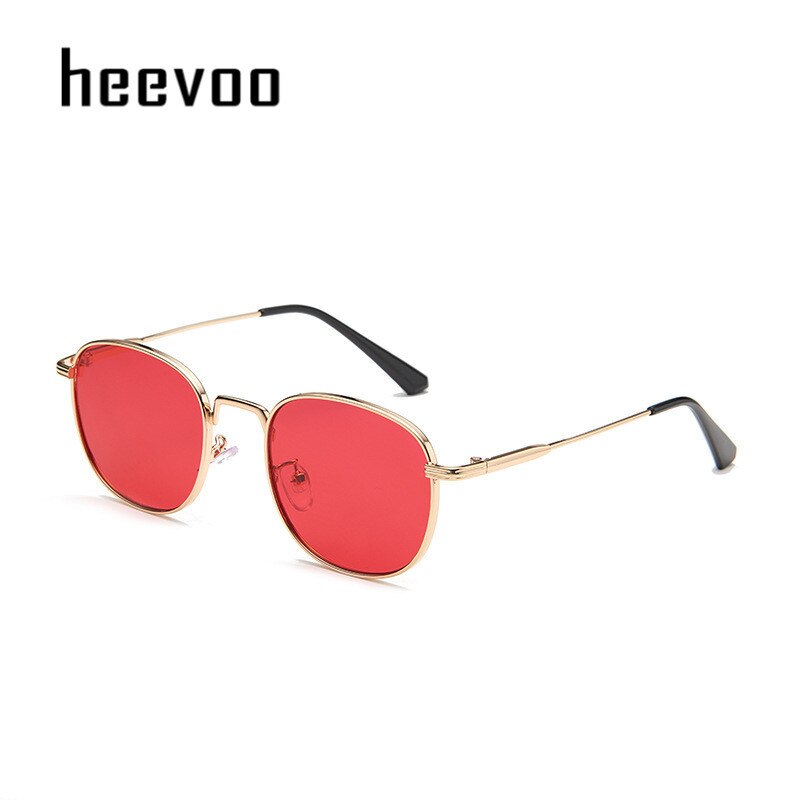 Vintage Small Round Square Sunglasses Metal Frame