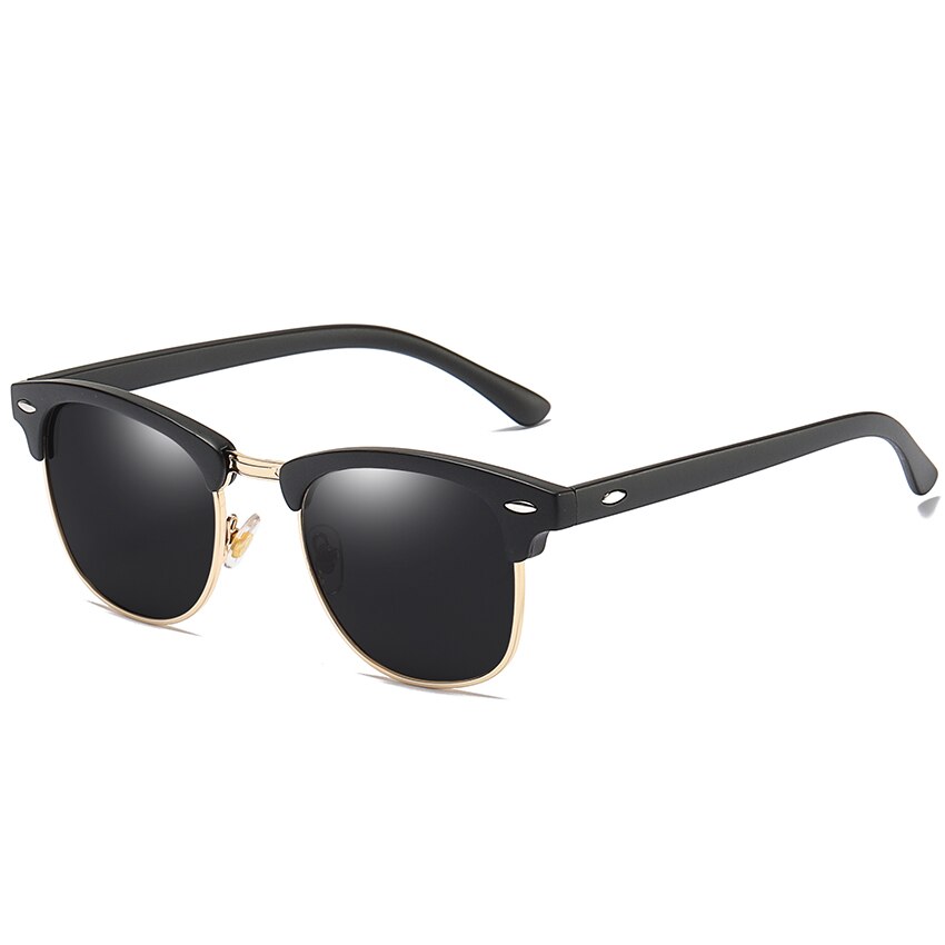 Polarized Sunglasses Semi Rimless Retro