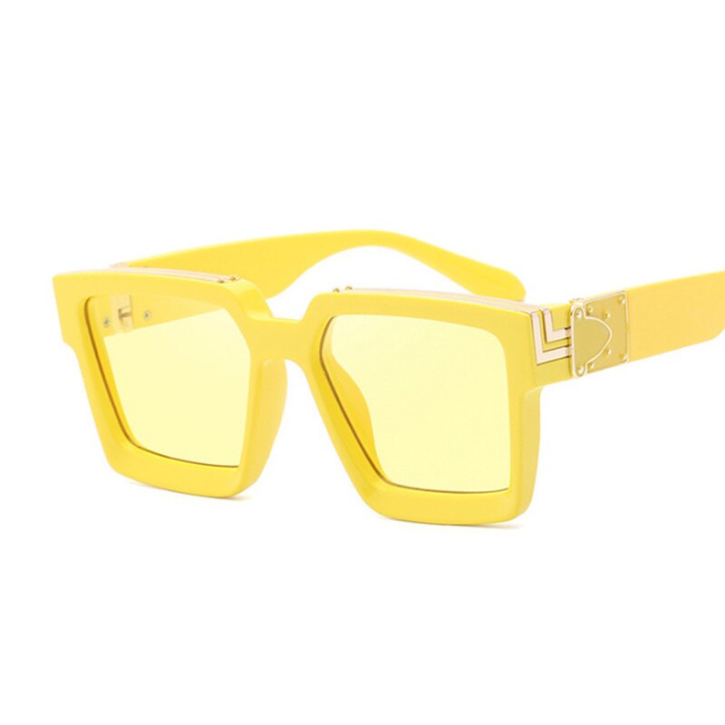 Luxury Square Sunglasses Designer Mirror Travel Sun Glasses