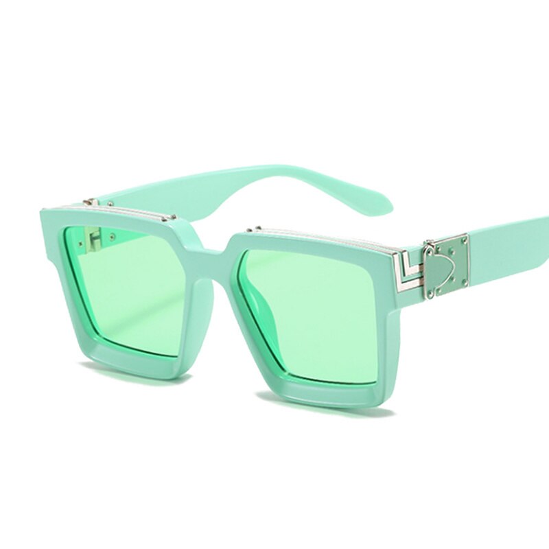 Luxury Square Sunglasses Designer Mirror Travel Sun Glasses