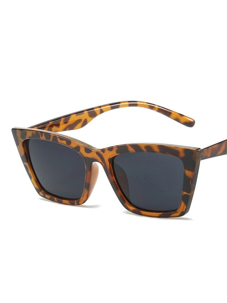 Vintage Cat Eye Sunglasses Square Small Frame