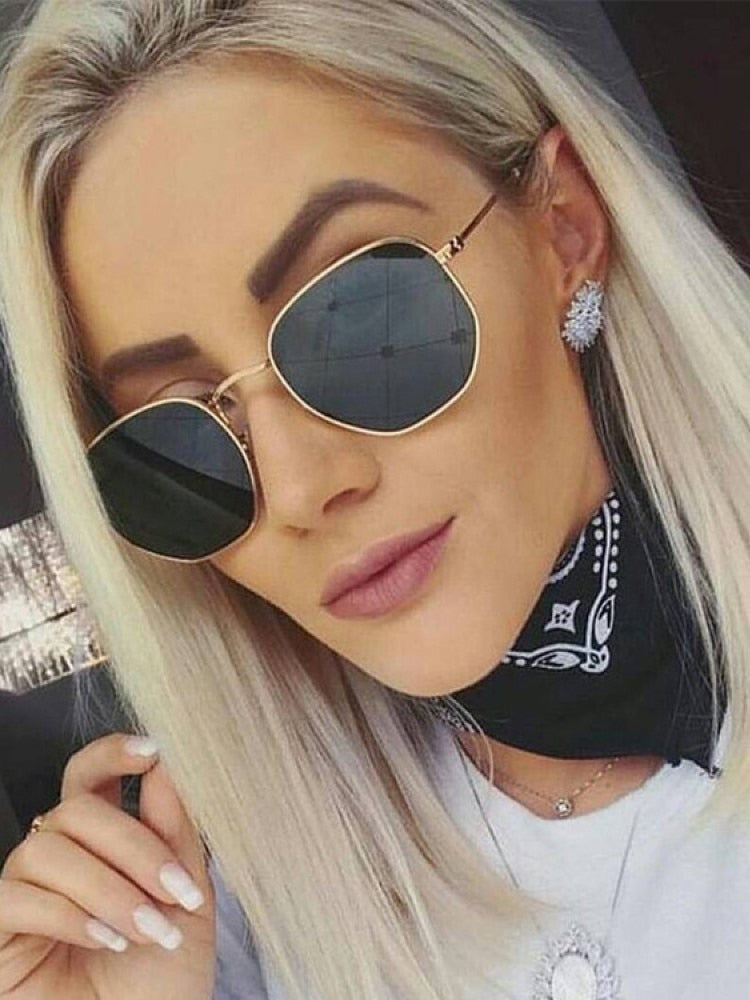 Vintage Metal Designer Sun Glasses