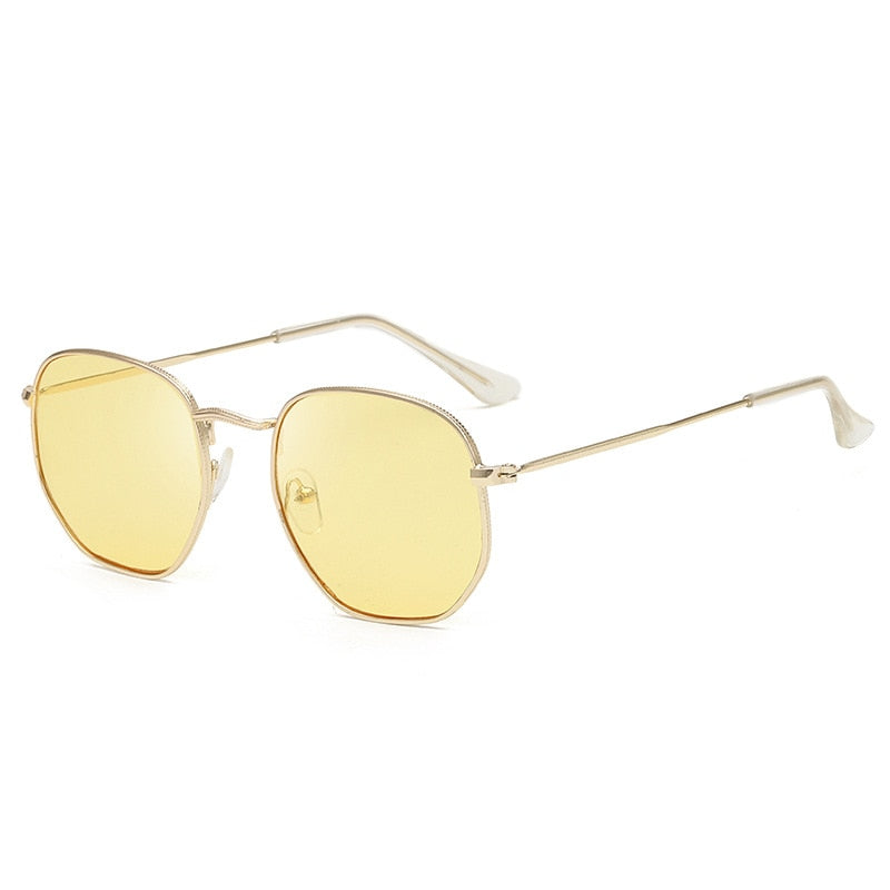 Vintage Metal Designer Sun Glasses